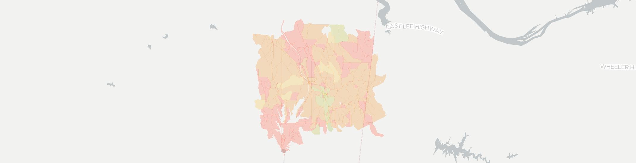 Tishomingo Internet Competition Map. Click for interactive map