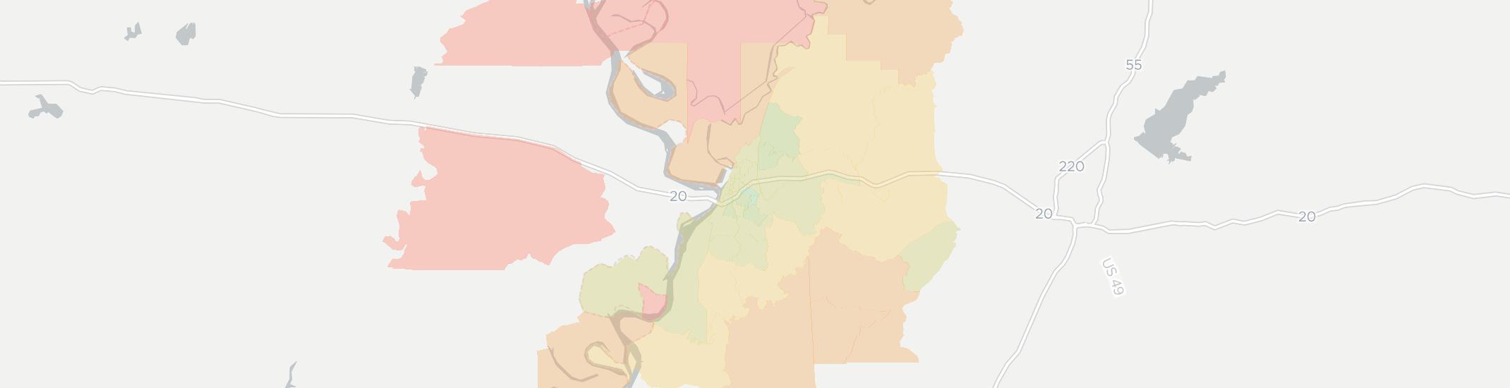 Vicksburg Internet Competition Map. Click for interactive map.