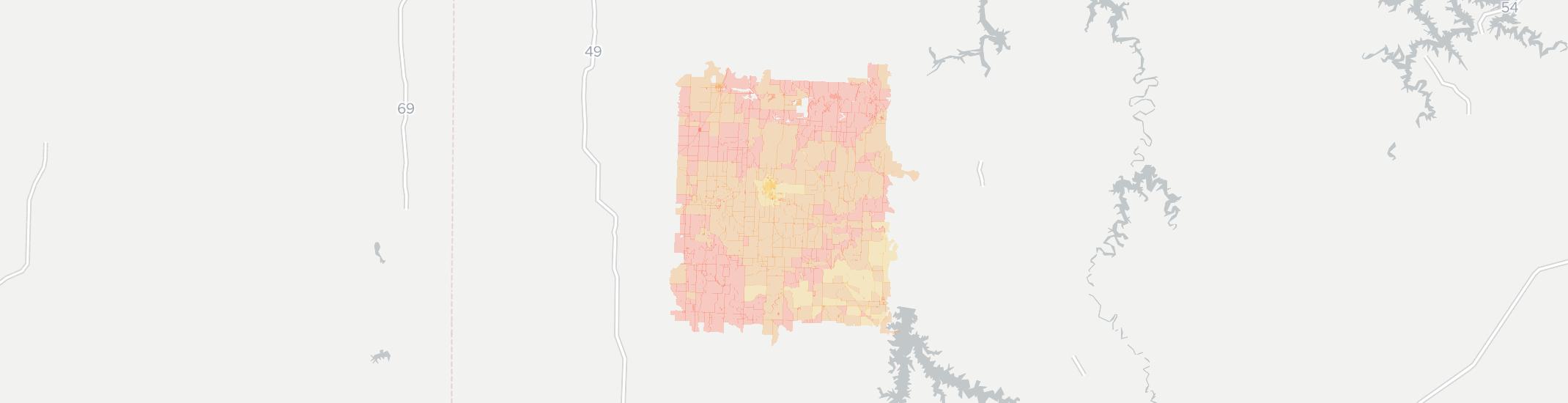 El Dorado Springs Internet Competition Map. Click for interactive map.