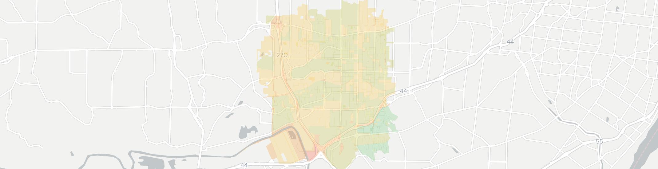 Kirkwood Internet Competition Map. Click for interactive map.