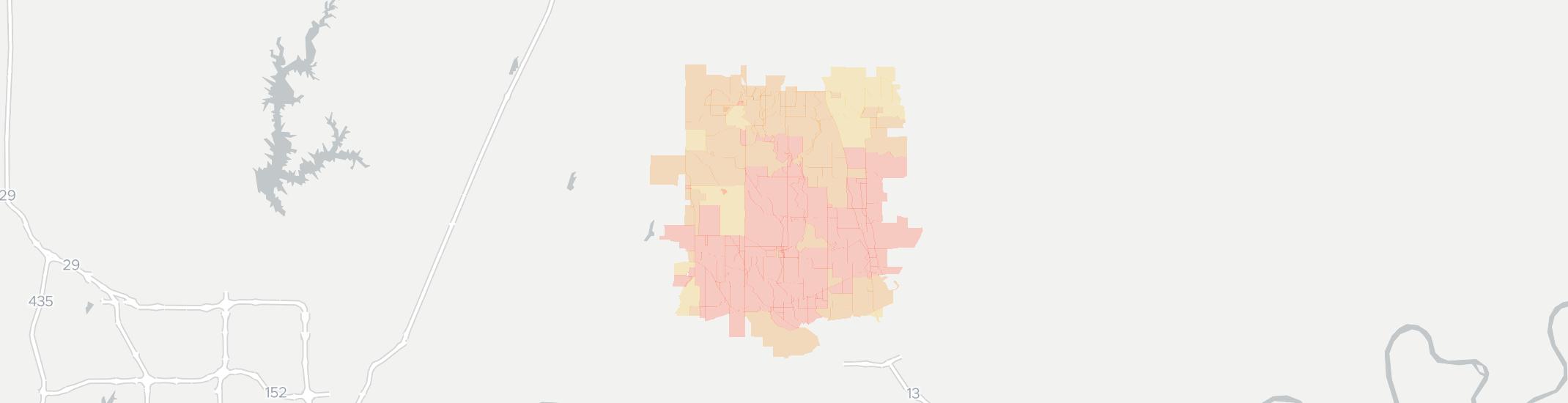 Rayville Internet Competition Map. Click for interactive map.