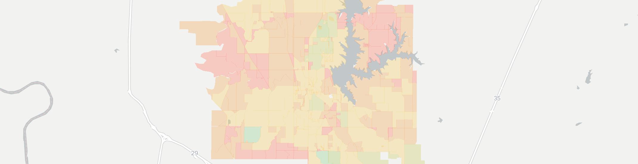 Smithville Internet Competition Map. Click for interactive map