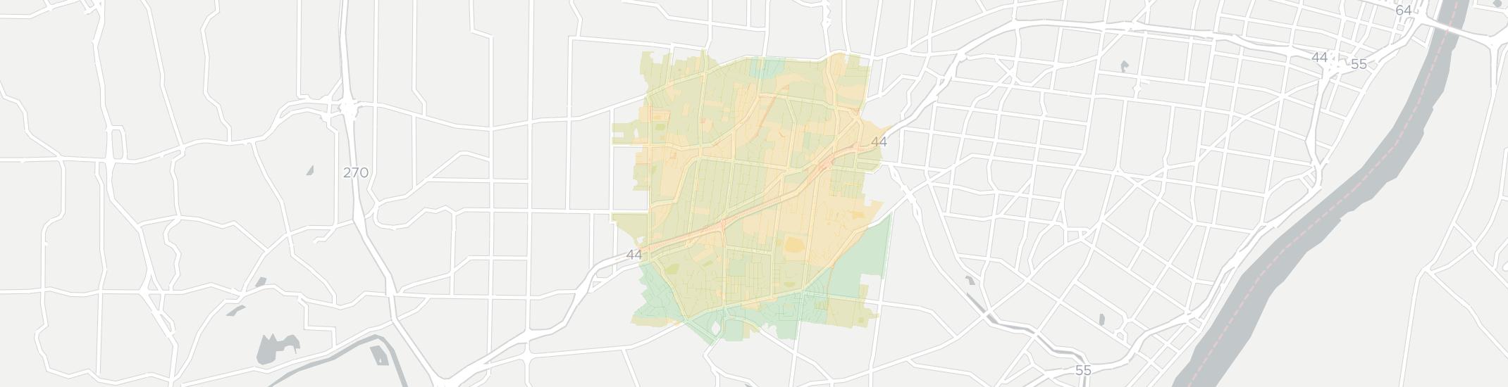 Webster Groves Internet Competition Map. Click for interactive map.