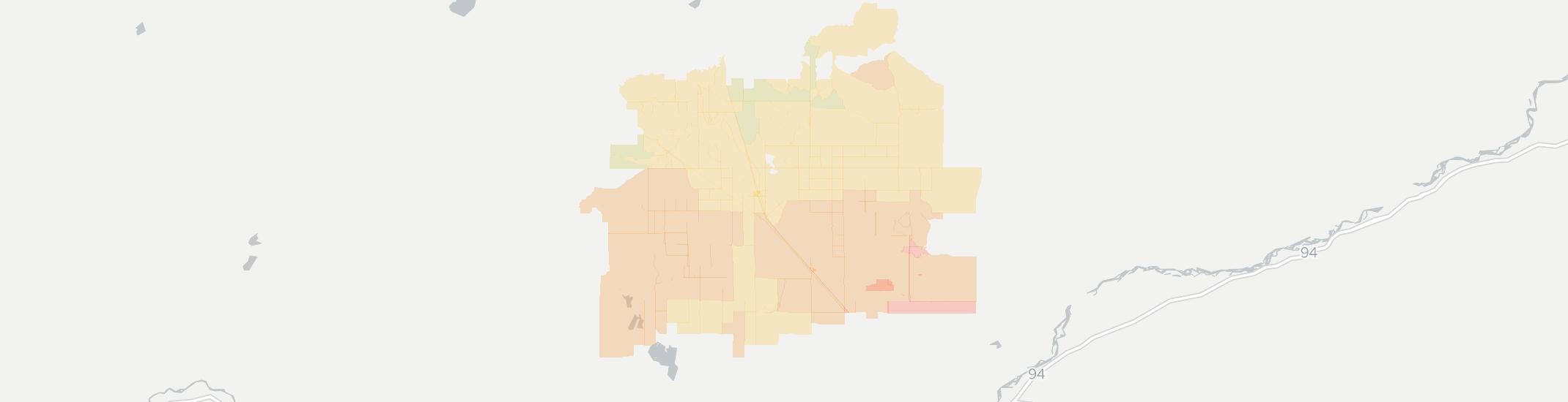 Broadview Internet Competition Map. Click for interactive map.