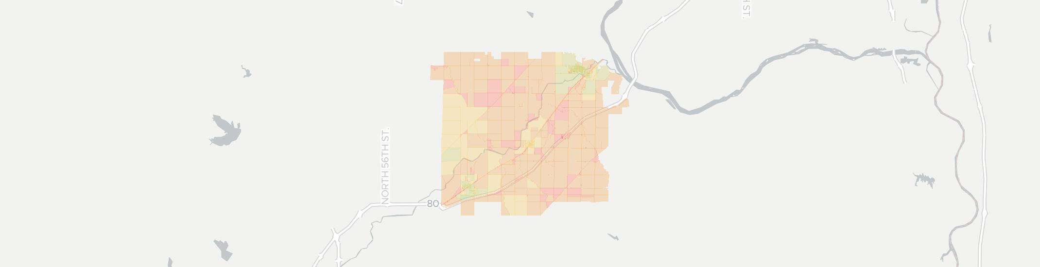 Greenwood Internet Competition Map. Click for interactive map