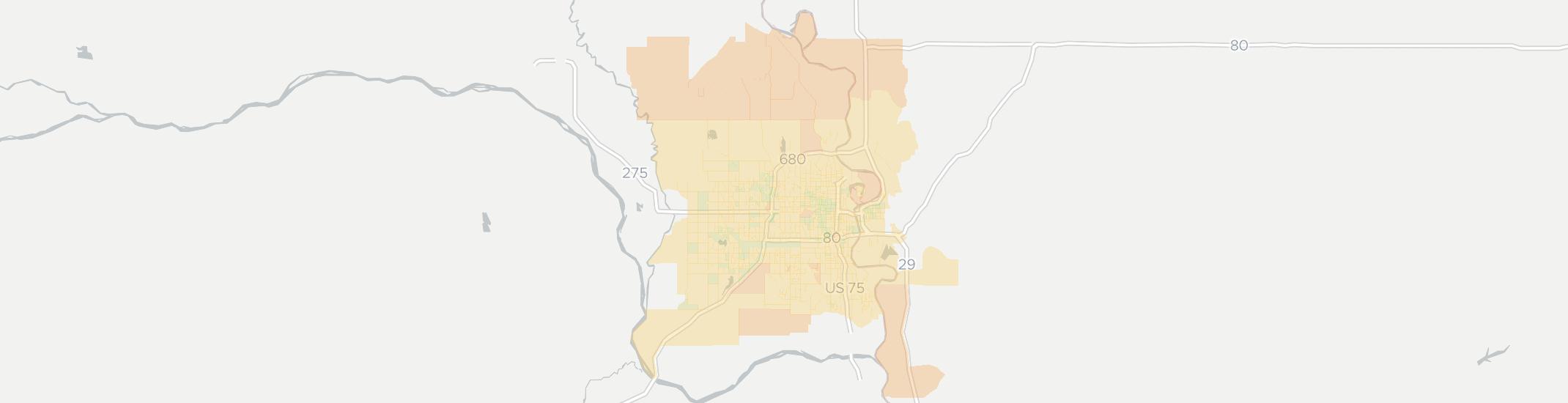 Omaha Internet Competition Map. Click for interactive map.