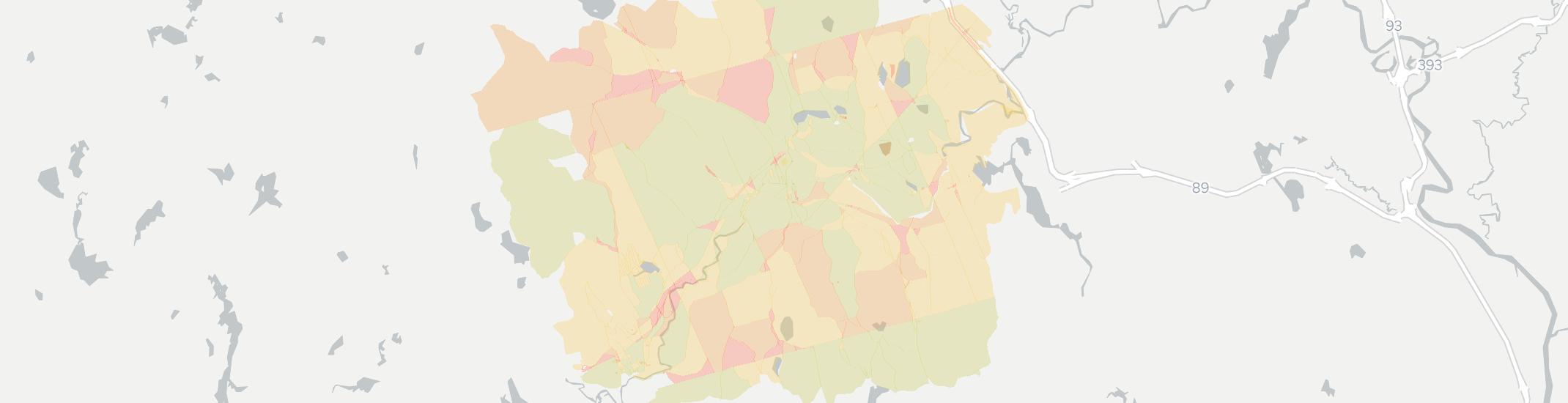Henniker Internet Competition Map. Click for interactive map