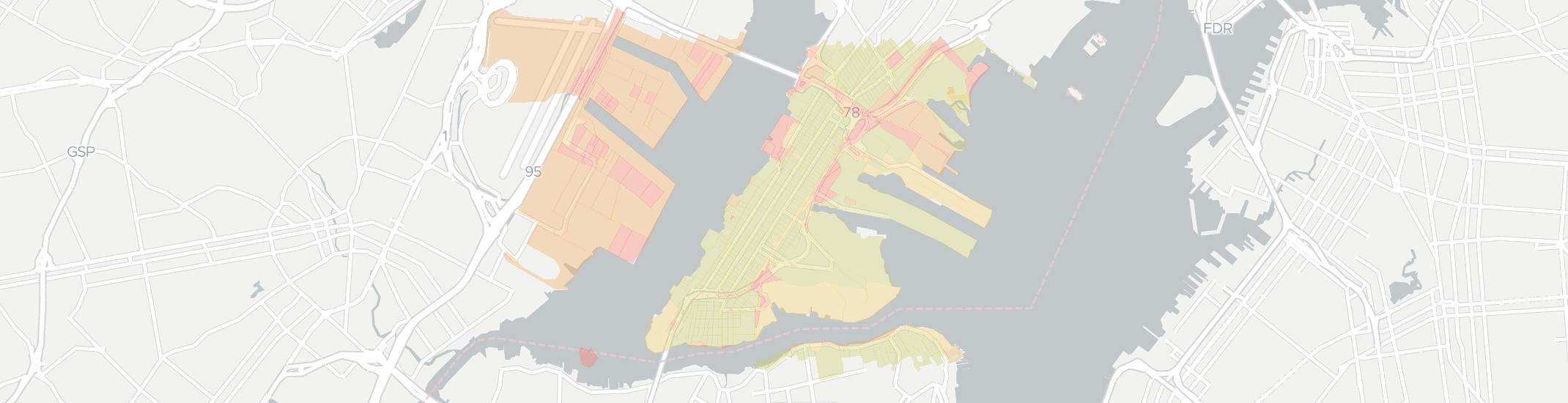 Bayonne Internet Competition Map. Click for interactive map.