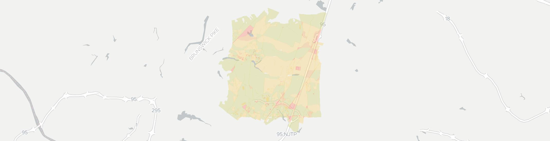Cranbury Internet Competition Map. Click for interactive map.