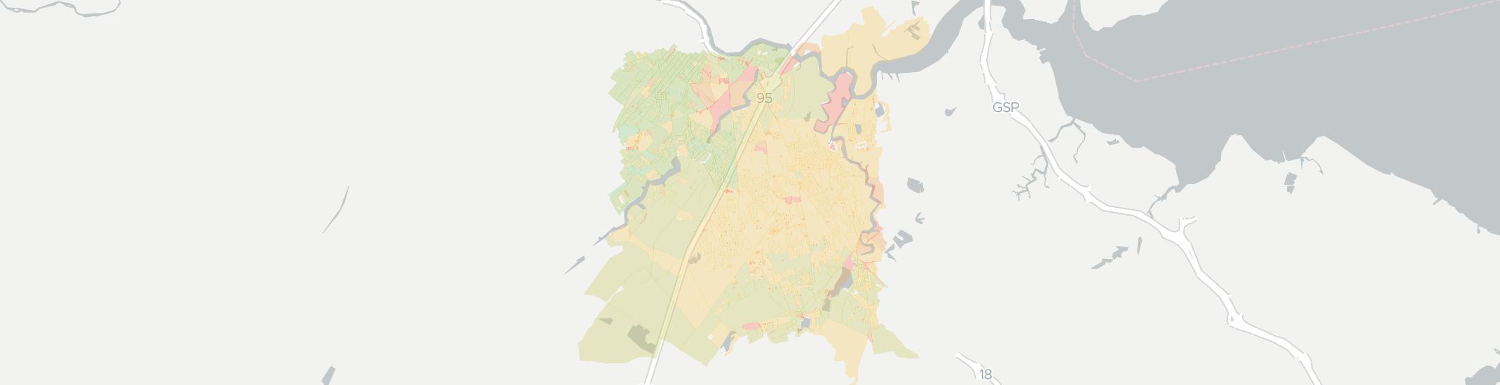 East Brunswick Internet Competition Map. Click for interactive map