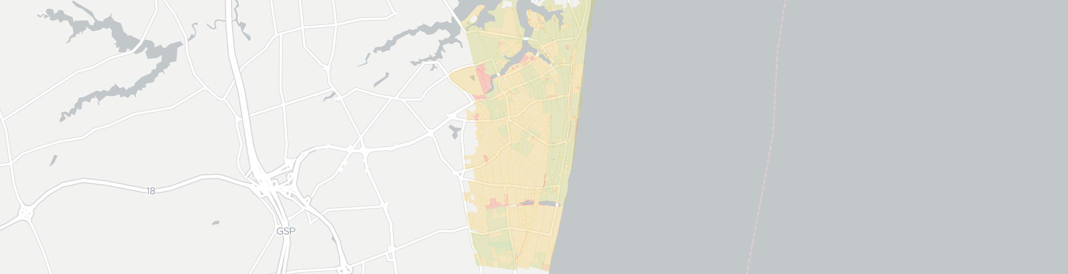Long Branch Internet Competition Map. Click for interactive map.