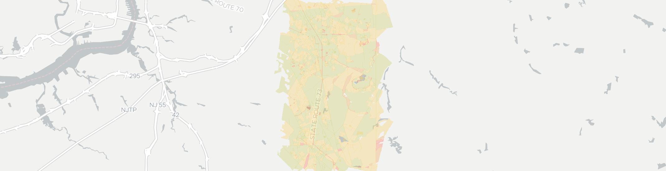 Marlton Internet Competition Map. Click for interactive map.