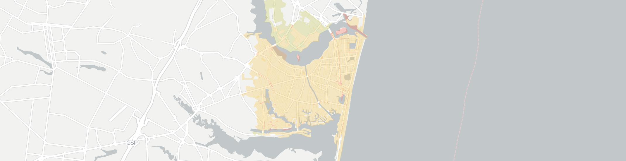 Point Pleasant Beach Internet Competition Map. Click for interactive map.