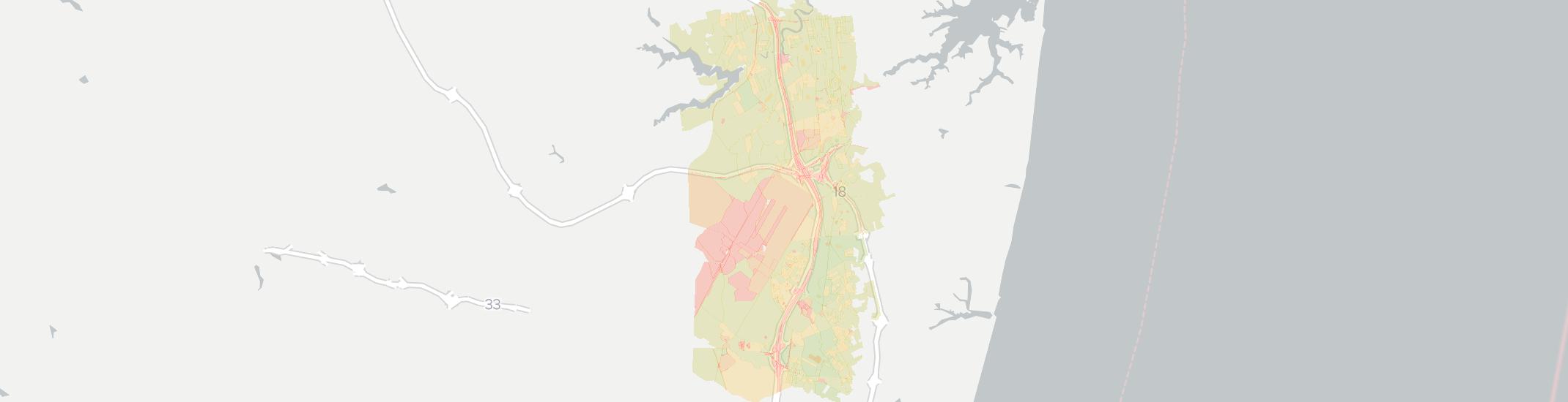 Tinton Falls Internet Competition Map. Click for interactive map