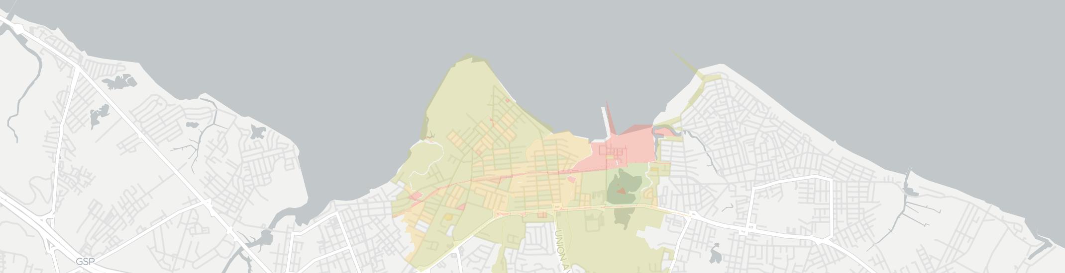 Union Beach Internet Competition Map. Click for interactive map.