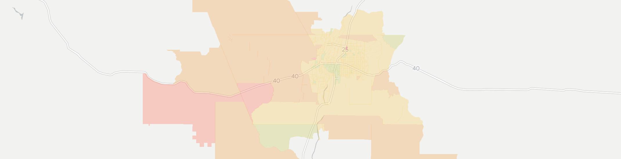 Albuquerque Internet Competition Map. Click for interactive map.