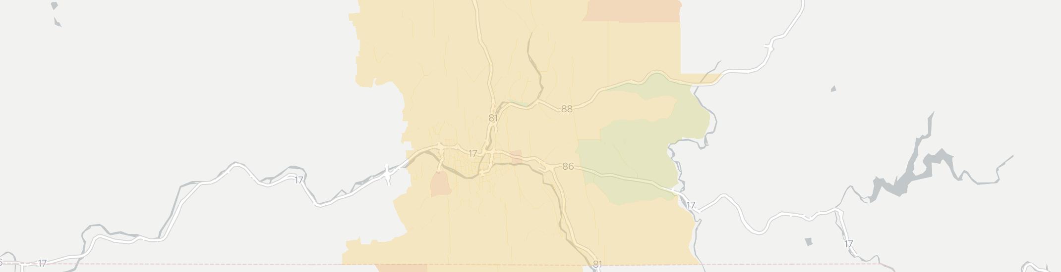 Binghamton Internet Competition Map. Click for interactive map.