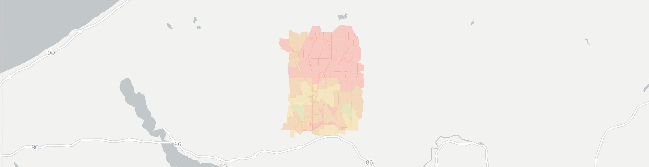 Conewango Valley Internet Competition Map. Click for interactive map.