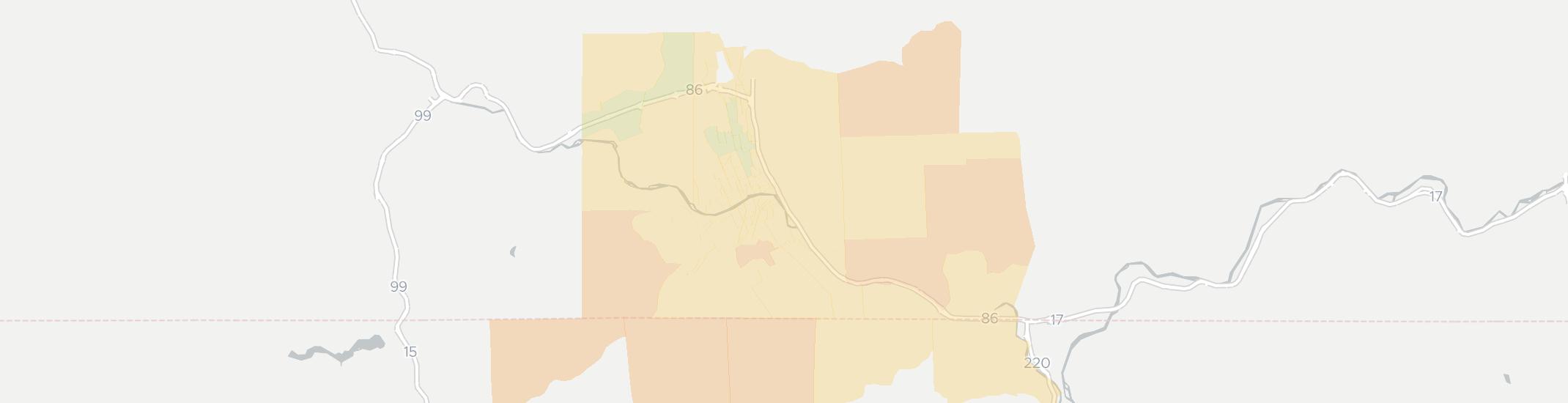 Elmira Internet Competition Map. Click for interactive map.