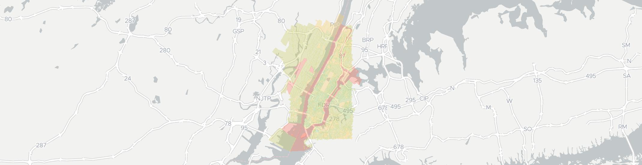 Manhattan Internet Competition Map. Click for interactive map