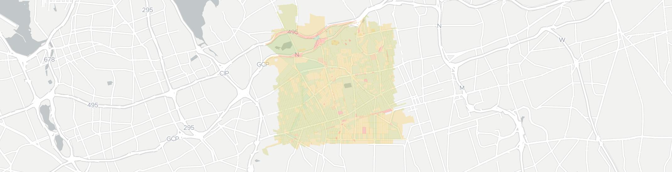 New Hyde Park Internet Competition Map. Click for interactive map.
