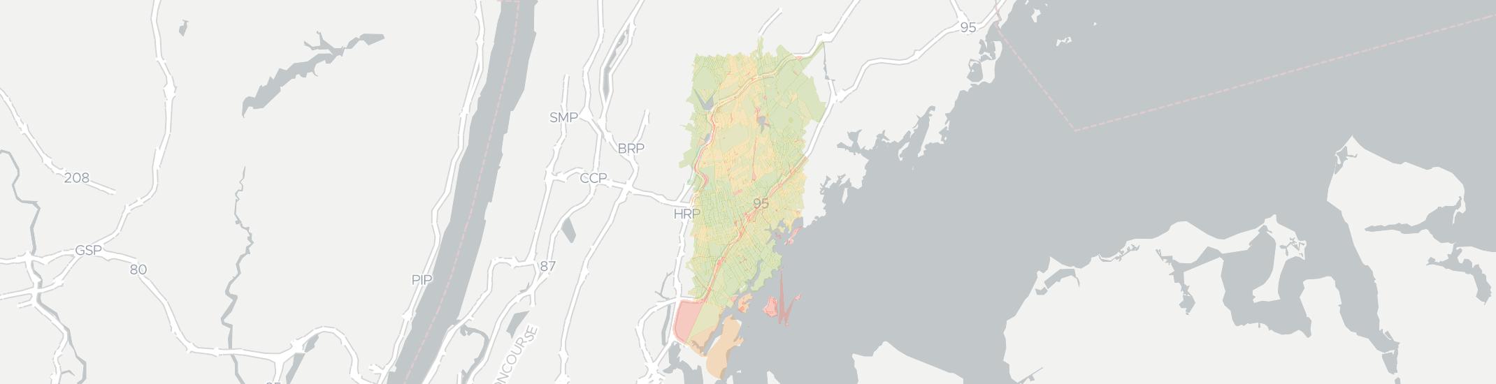 New Rochelle Internet Competition Map. Click for interactive map.