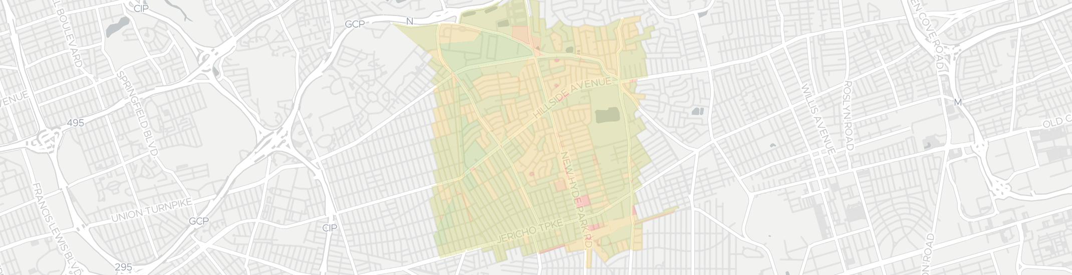 North New Hyde Park Internet Competition Map. Click for interactive map.