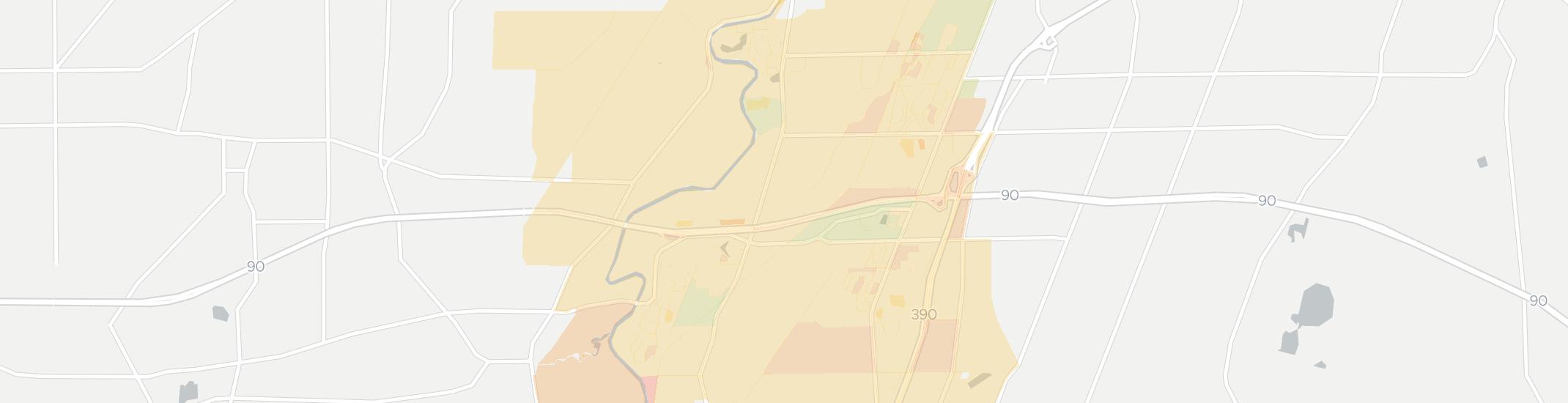 West Henrietta Internet Competition Map. Click for interactive map.