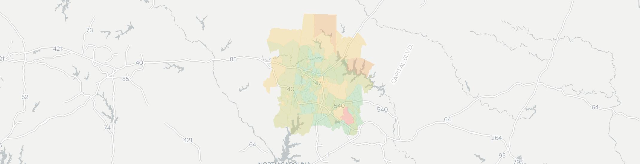 Durham Internet Competition Map. Click for interactive map.