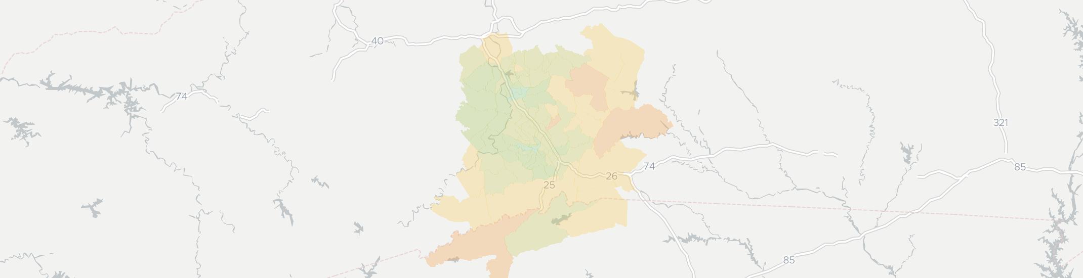 Hendersonville Internet Competition Map. Click for interactive map