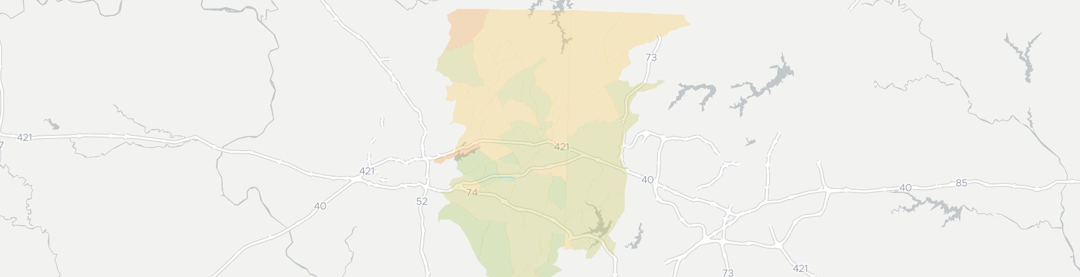 Kernersville Internet Competition Map. Click for interactive map.