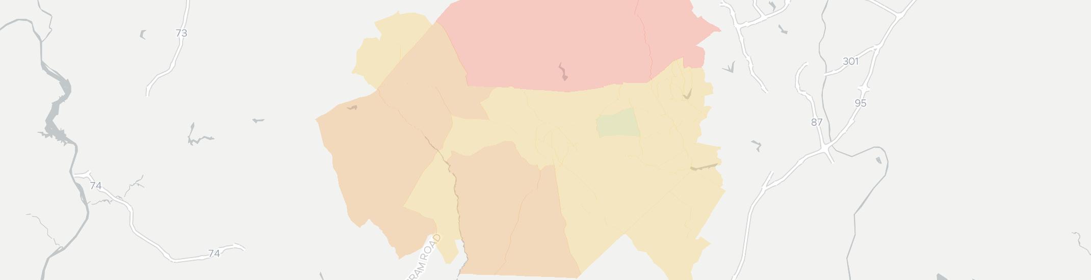 Raeford Internet Competition Map. Click for interactive map.