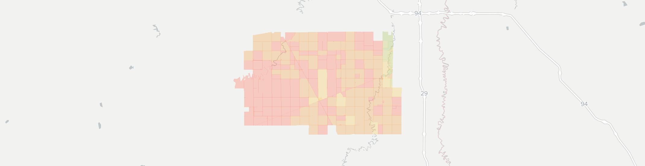 Davenport Internet Competition Map. Click for interactive map
