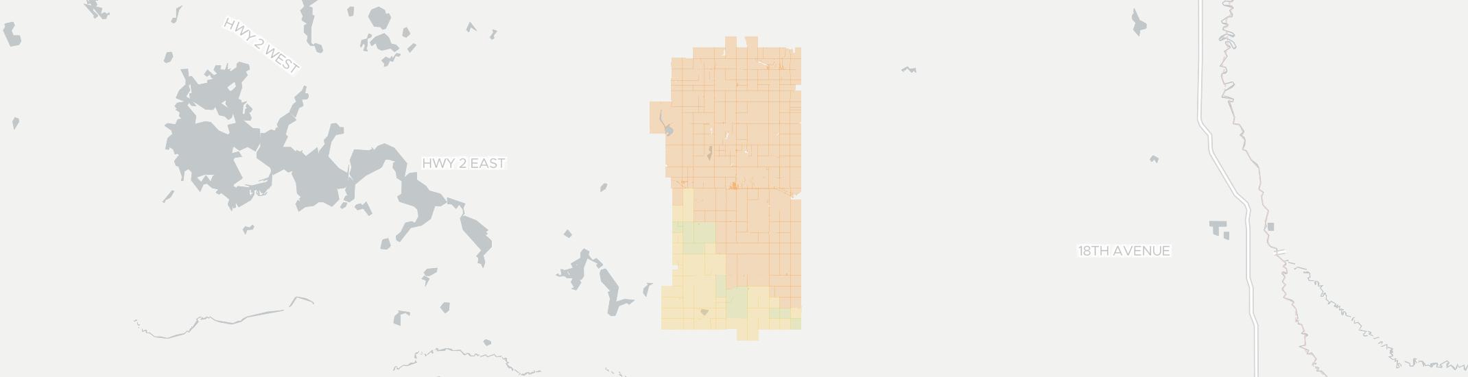 Michigan Internet Competition Map. Click for interactive map