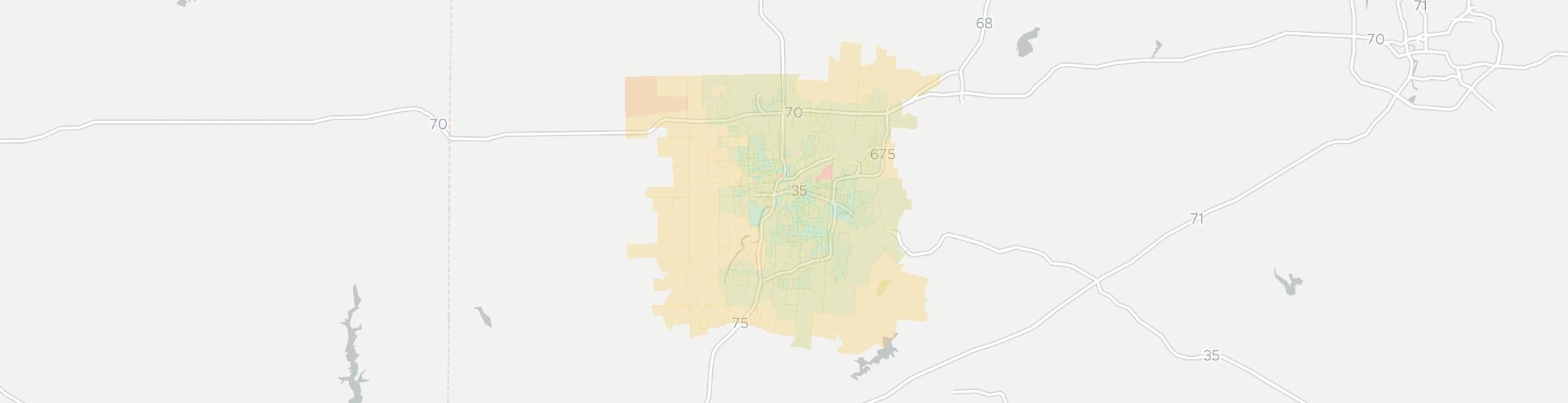 Dayton Internet Competition Map. Click for interactive map.