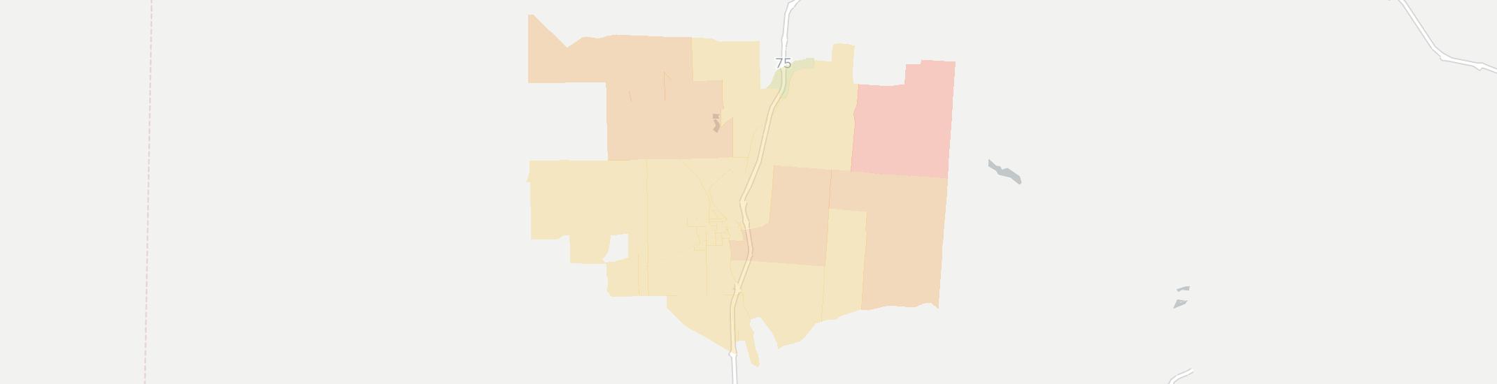 Piqua Internet Competition Map. Click for interactive map.