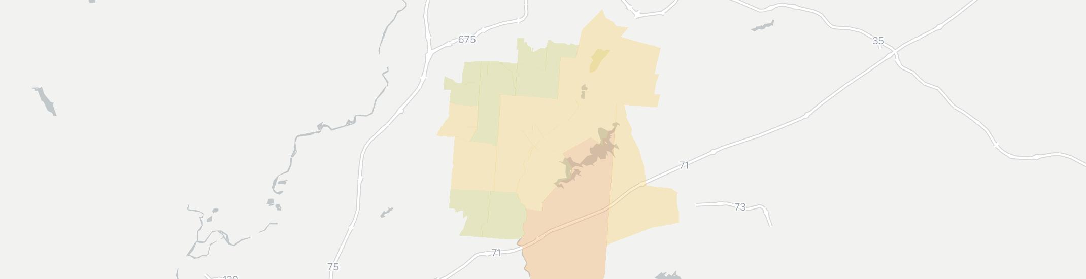 Waynesville Internet Competition Map. Click for interactive map.