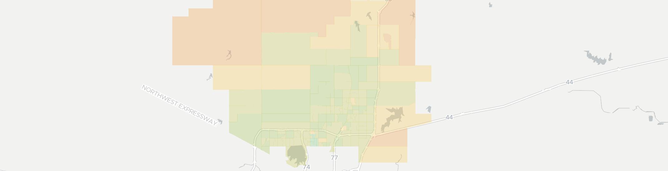Edmond Internet Competition Map. Click for interactive map.