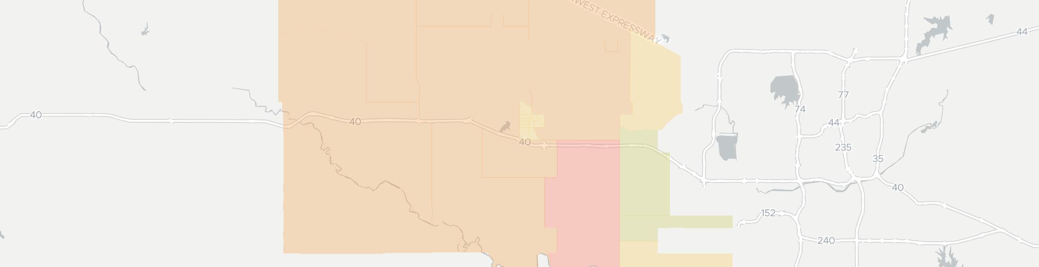 El Reno Internet Competition Map. Click for interactive map.