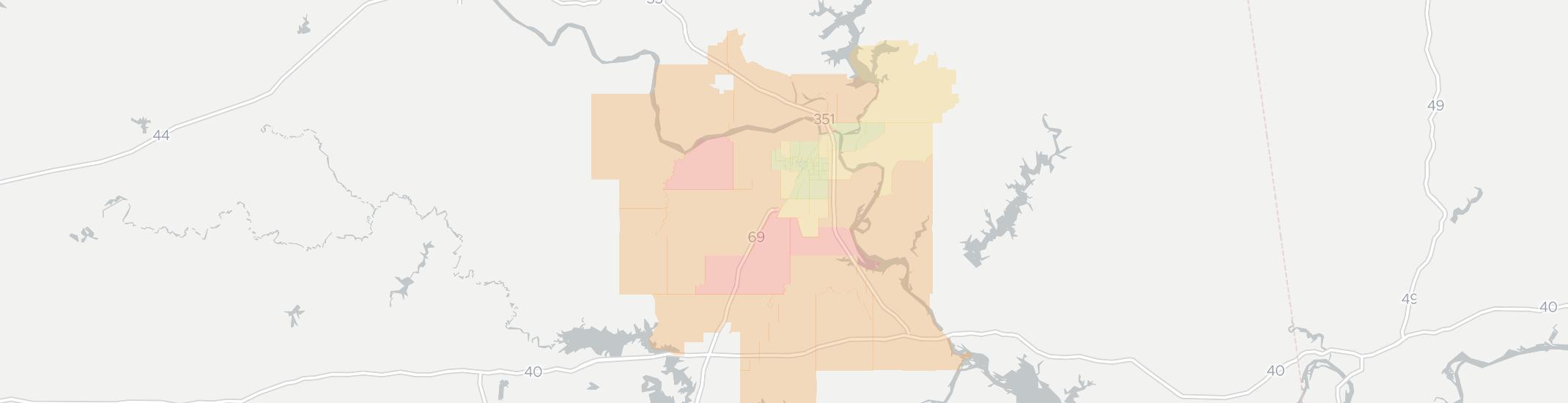 Muskogee Internet Competition Map. Click for interactive map.