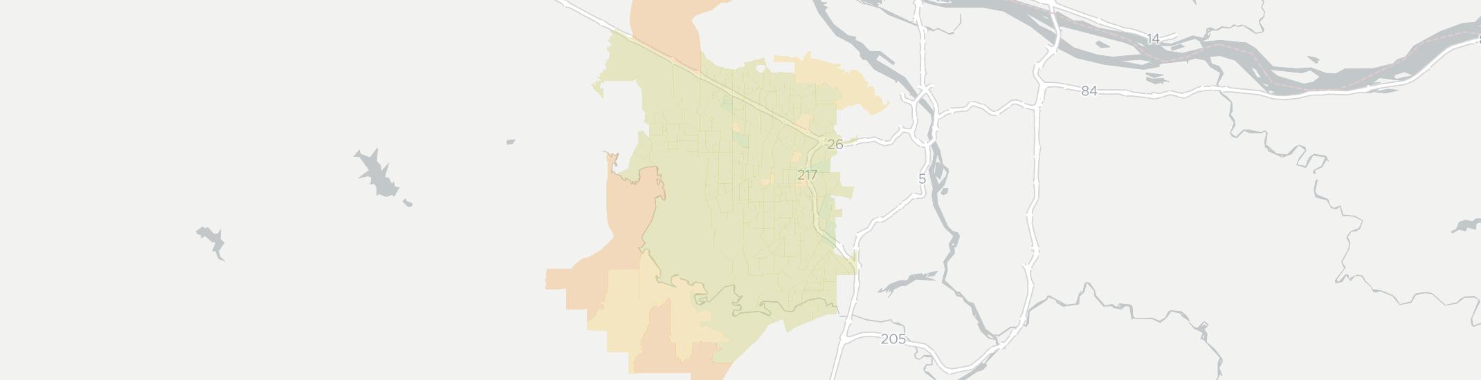 Beaverton Internet Competition Map. Click for interactive map