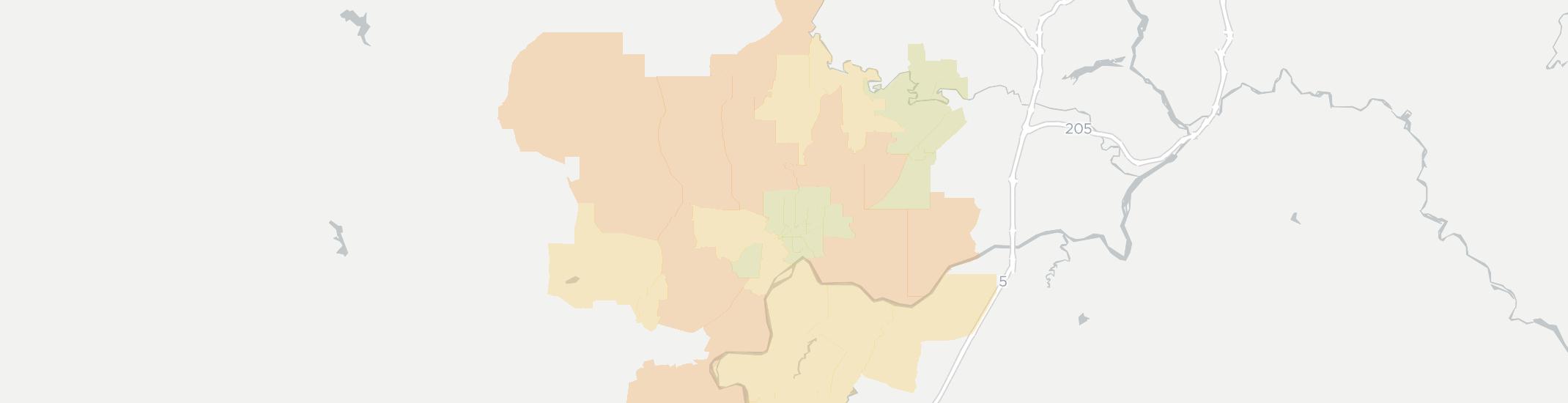 Newberg Internet Competition Map. Click for interactive map.