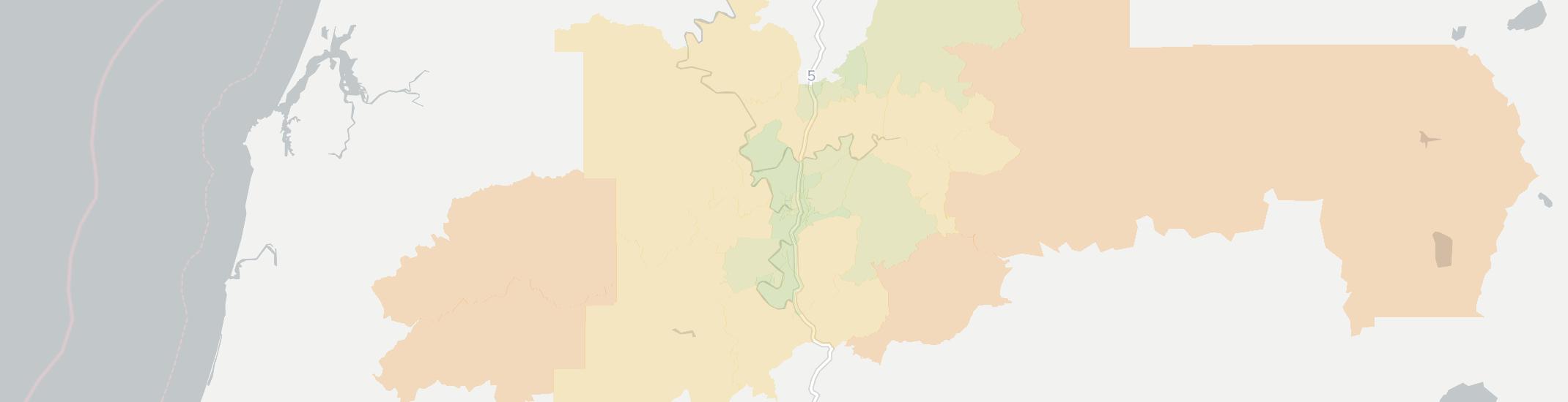 Roseburg Internet Competition Map. Click for interactive map.