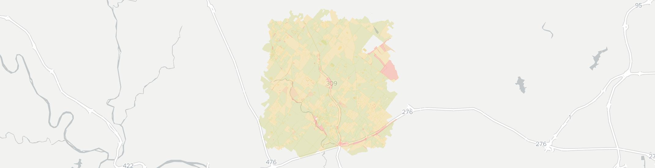 Ambler Internet Competition Map. Click for interactive map