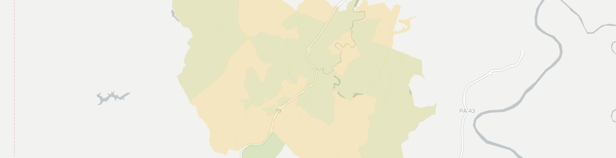Canonsburg Internet Competition Map. Click for interactive map