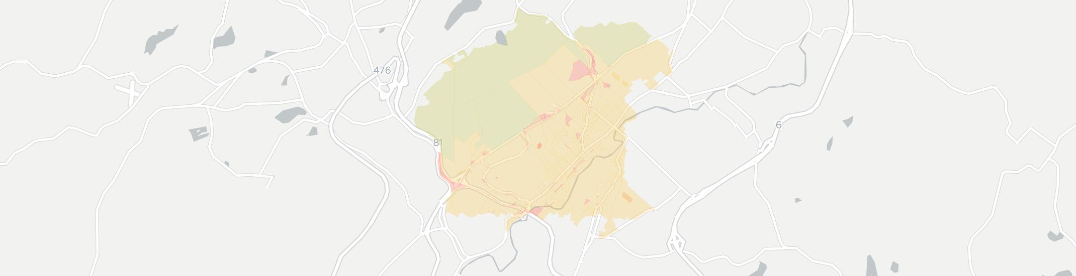 Dickson City Internet Competition Map. Click for interactive map