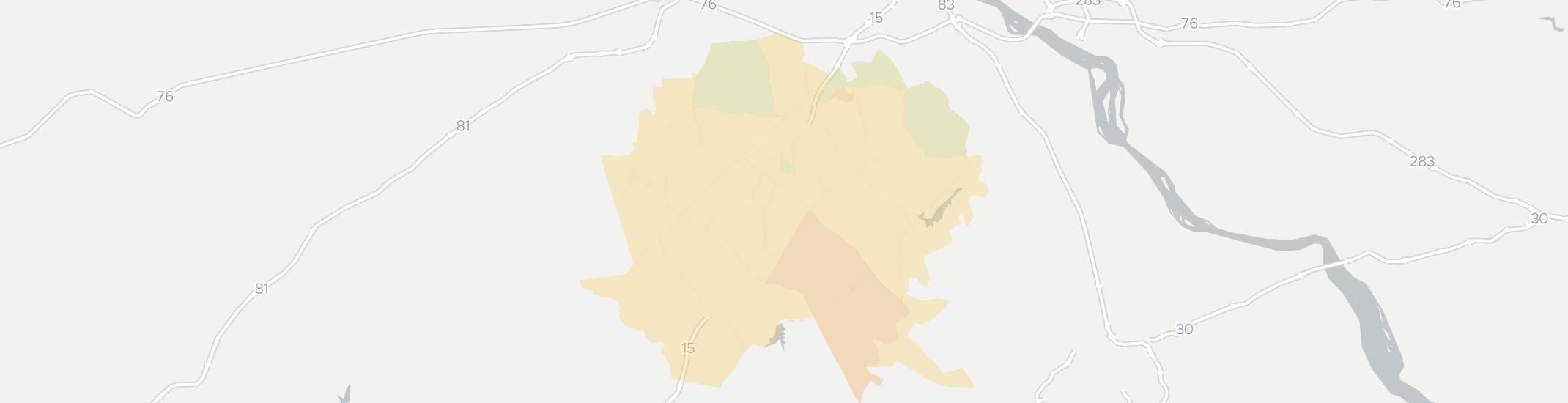 Dillsburg Internet Competition Map. Click for interactive map.