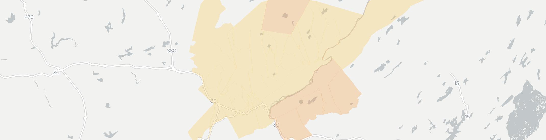 East Stroudsburg Internet Competition Map. Click for interactive map