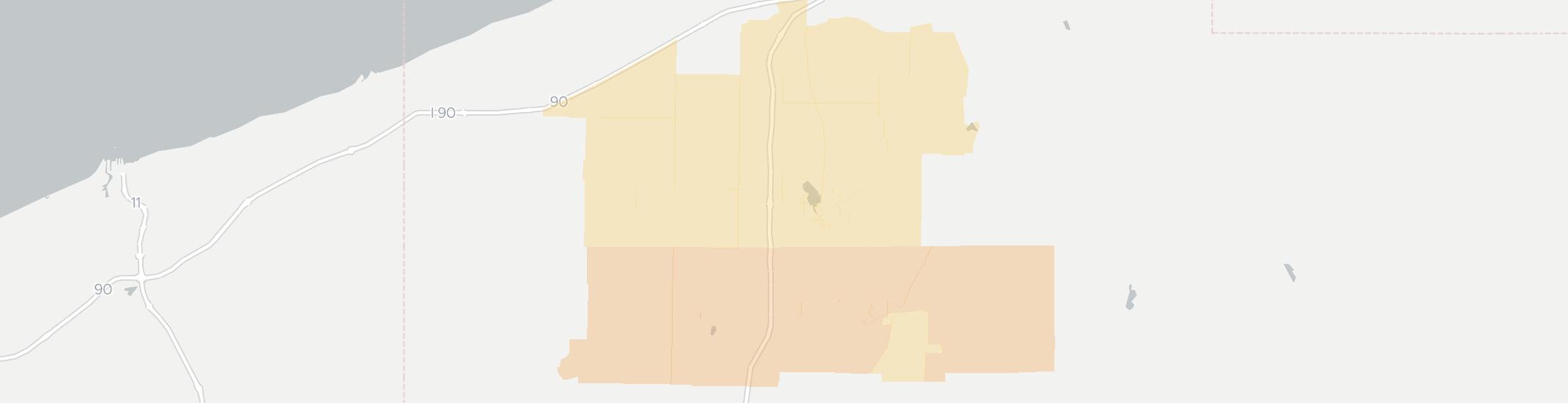 Edinboro Internet Competition Map. Click for interactive map