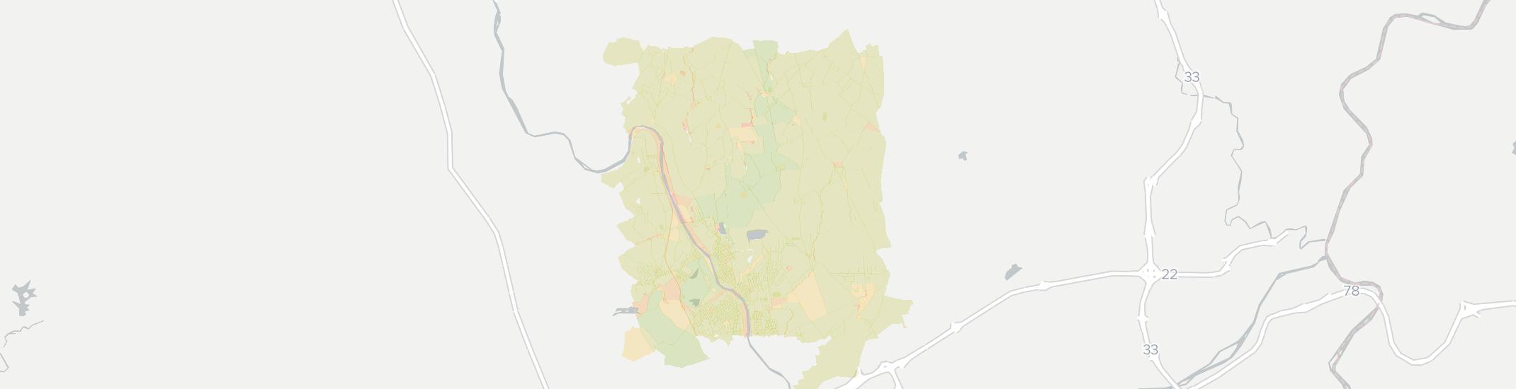 Northampton Internet Competition Map. Click for interactive map.